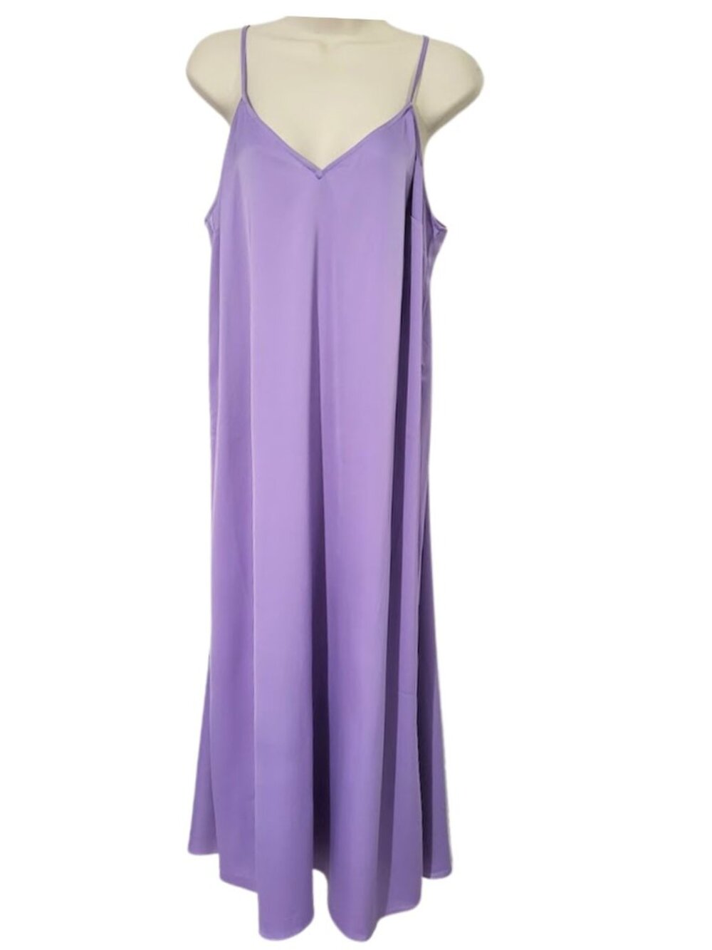 FRENCH CONNECTION NWT Lavender Spaghetti Strap Maxi Slip Dress - Women's 12